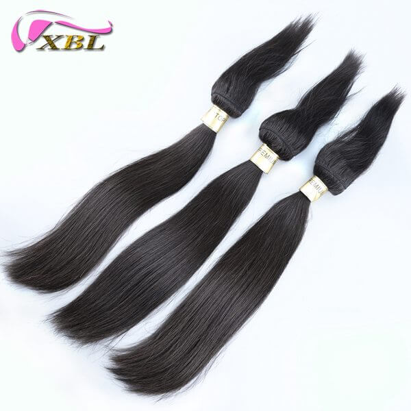 XBL Raw Hair Straight Hair Braid in Bundle Unprocessed Hair