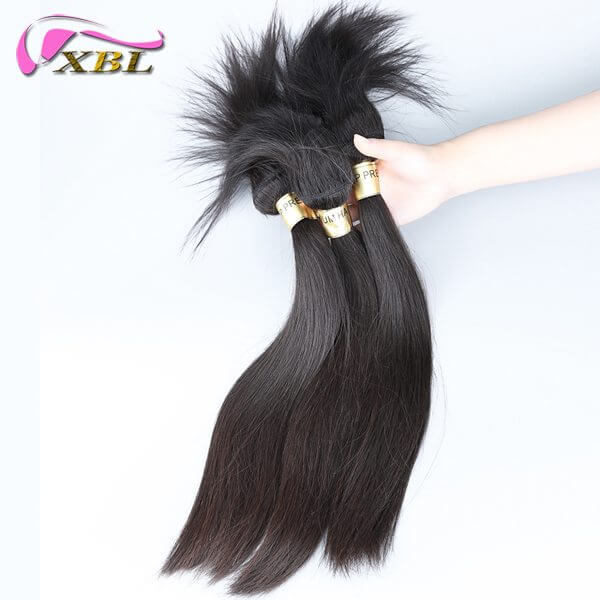 XBL Raw Hair Straight Hair Braid in Bundle Unprocessed Hair