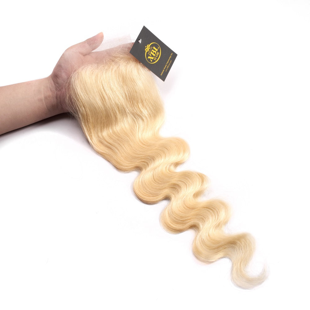 XBL Hair #613 Blonde 13x4 HD Lace Frontal Body Wave Ear To Ear