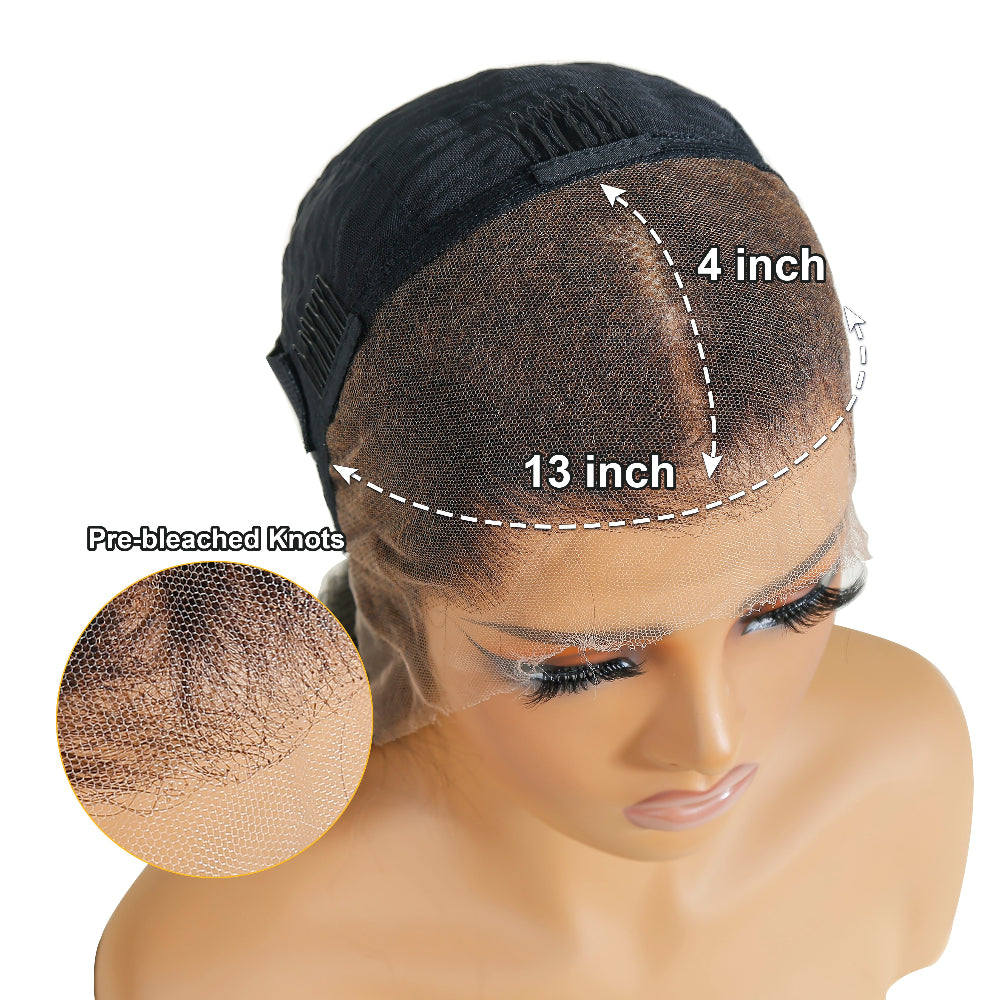 XBL Hair 13x6/13x4  Lace Front Raw Natural Inborn Wavy Wig HD Human Hair 250% Density Frontal Wig