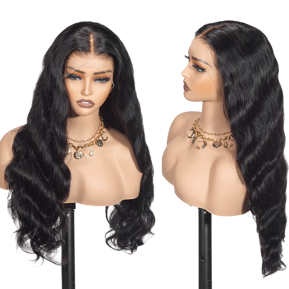 XBL Hair Body Wave Lace Frontal Wig 13x4/13x6 HD Full Frontal Wig Pre-plucked 100% Human Hair Wig