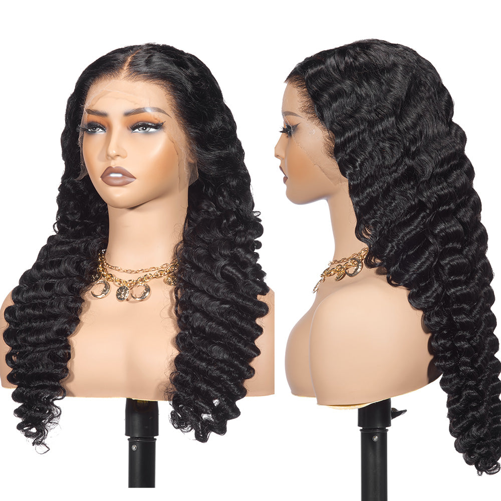 LA Warehouse Shipping XBL Hair Deep Wave Wig 13x4/13x6 HD Lace Frontal Wig Can Make Deep Part