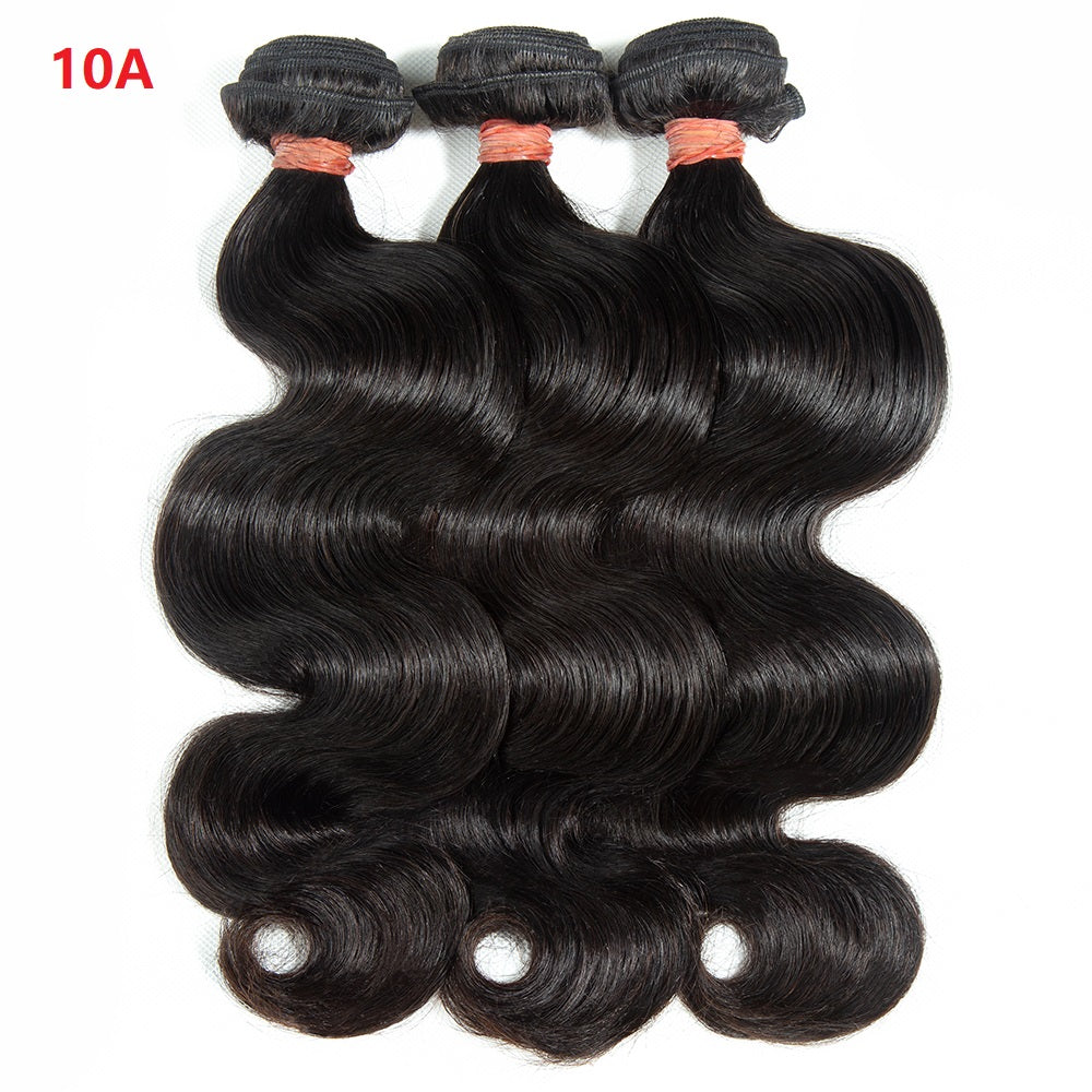 XBL Hair 9A/10A12A Body Wave 3 Bundles with 5x5 Lace Closure Human Hair Bundles and Lace Closure