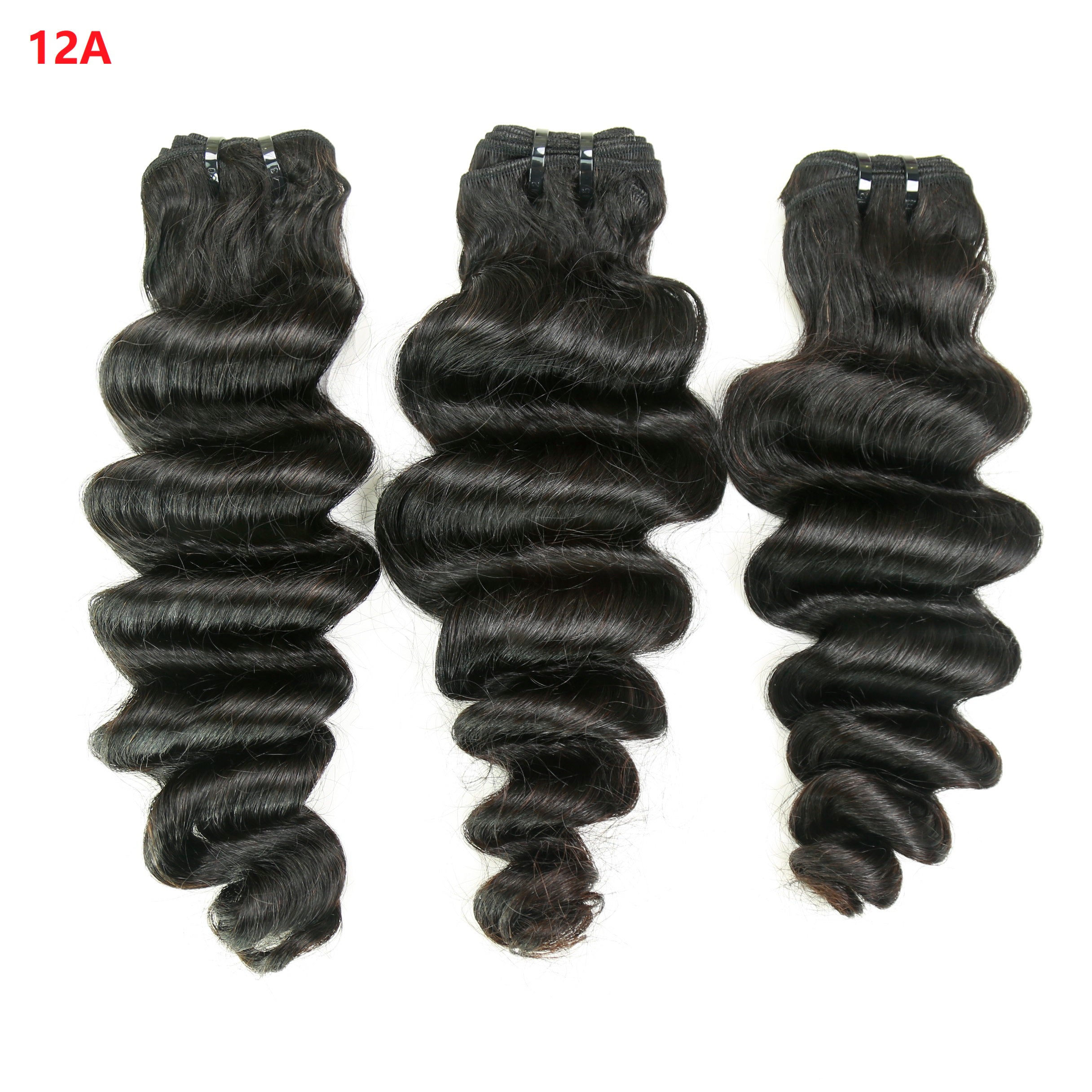 XBL Hair 9A/10A12A 5x5 Lace Closure with 3 Bundles Loose Deep Virgin Human Hair Bundles