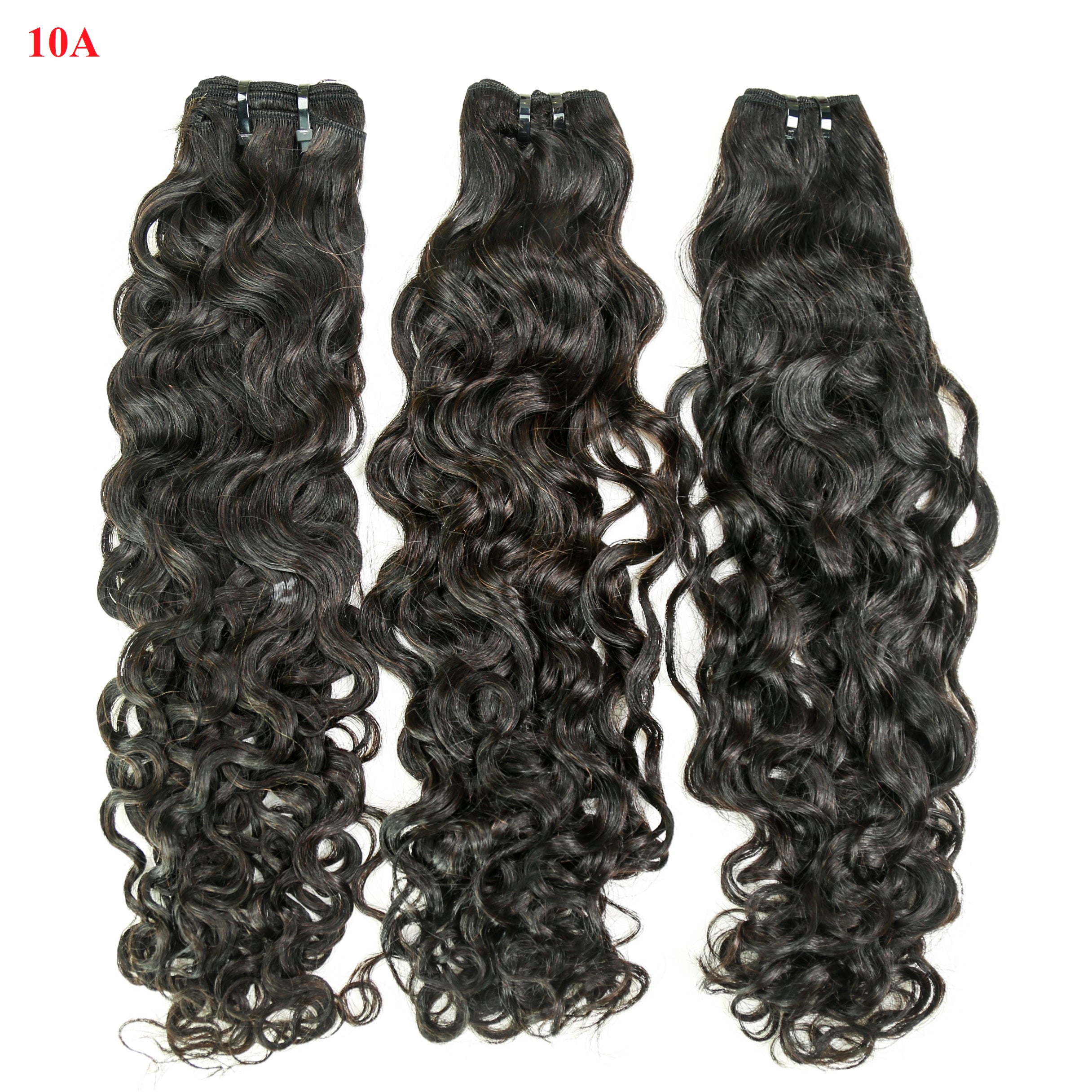 XBL Hair Water Wave Bundles with 4x4 Lace Closure Indian Human Hair Free Part