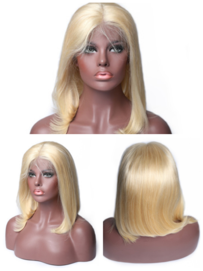 613 Blonde Bob Wig 13×4 Transaprent Lace