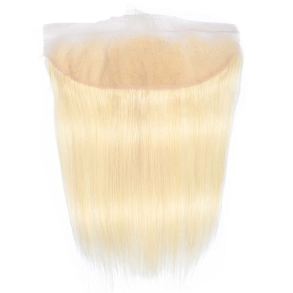 XBL Hair #613 Blonde Straight Human Hair 3 Bundles with 13x4 Frontal