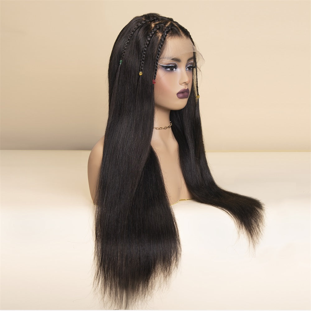 XBL Hair Miss Flawless Ohno Knots Straight Wig 5x9 HD Lace 100% Human Hair Wig