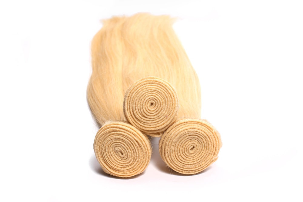 613 Blonde Straight Hair 3 Bundle Deals