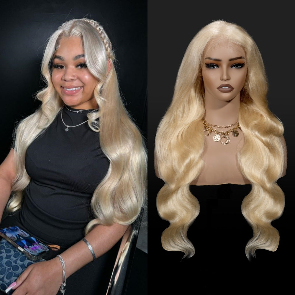 LA Warehouse Shipping XBL Hair 613 Frontal Wig Blonde Body Wave Wig 13x4 Lace Front Wig