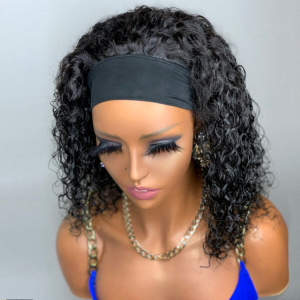 New Arrival Deep Wave Headband Wig Pretty Hair Glueless Hair Wig