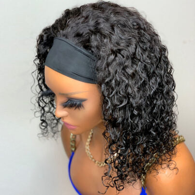 New Arrival Deep Wave Headband Wig Pretty Hair Glueless Hair Wig