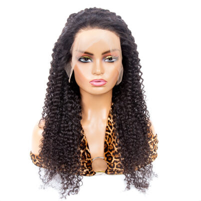 180% Density 13×4 Transprent Lace Frontal Wig Curly