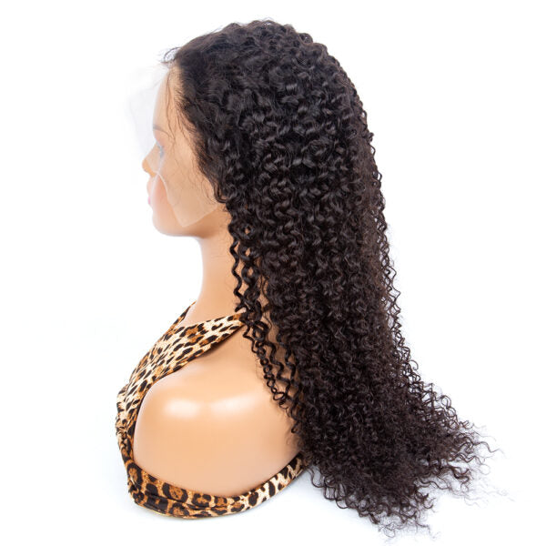 180% Density 13×4 Transprent Lace Frontal Wig Curly