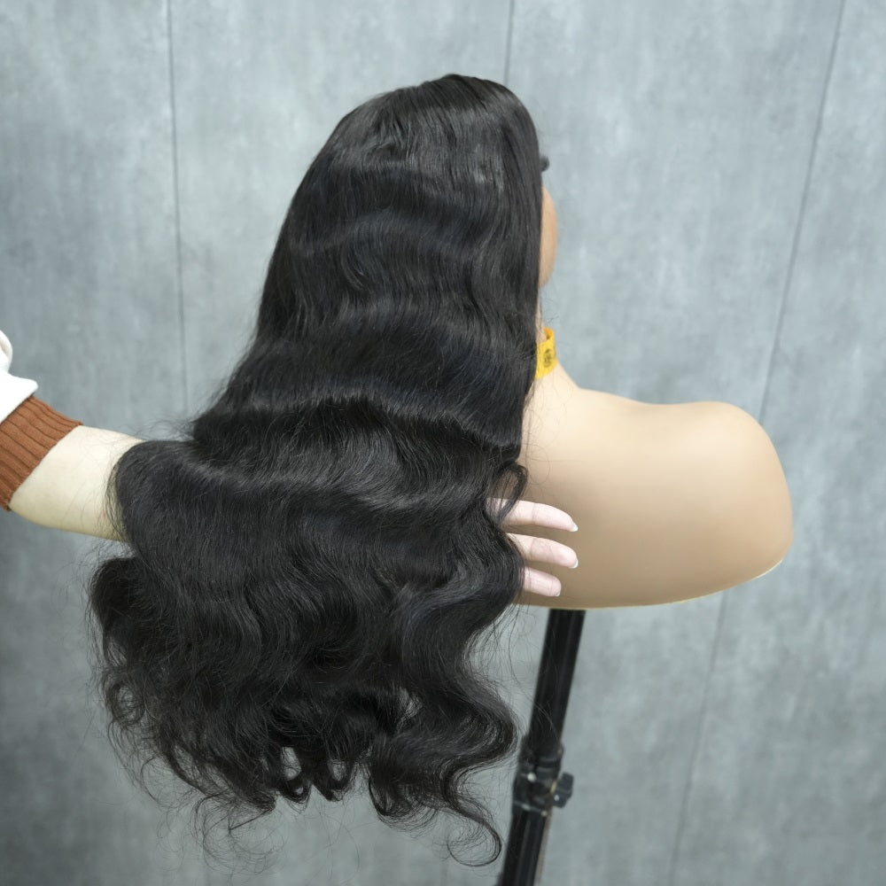 XBL Hair Miss Flawless Tiny Knots 5x5 HD Lace Body Wave Wig 100% Human Hair Wig Single Doner Hair