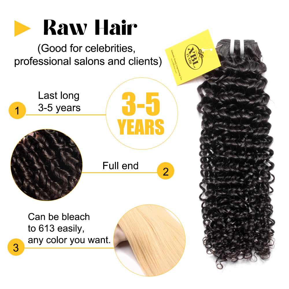 Raw Hair Premium One Donor 3 Bundle Deal Curly