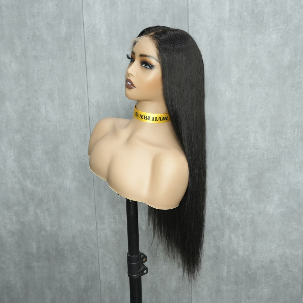 XBL Hair Miss Flawless Tiny Knots 5x5 HD Lace Straight Wig 100% Human Hair Wig Single Doner Hair