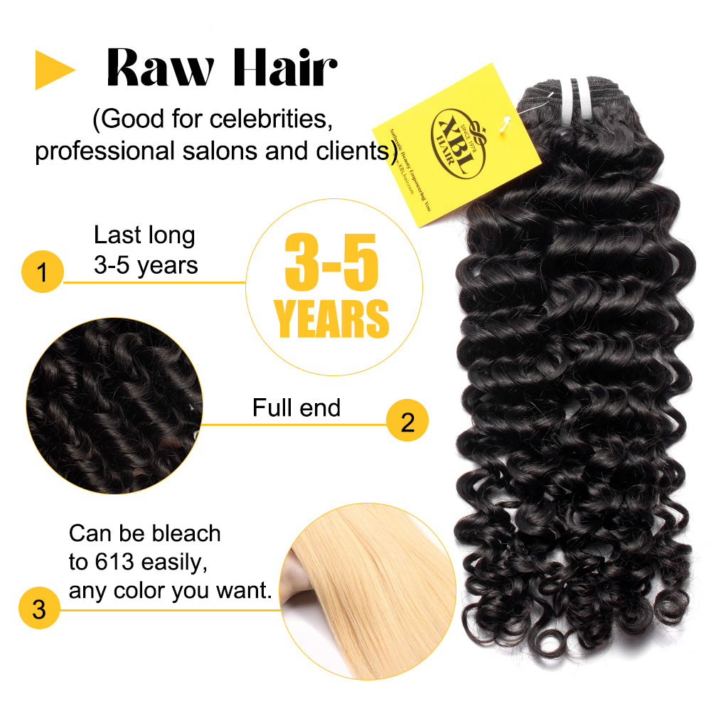 Raw Hair Premium One Donor 3 Bundle Deal Jerry curl