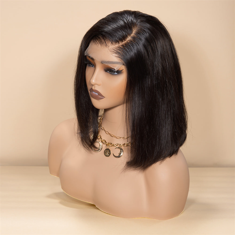 LA Warehouse Shipping XBL Hair Bob Wig 5x5 HD Lace Straight Short Wig Human Hair Bob Wig With C-part