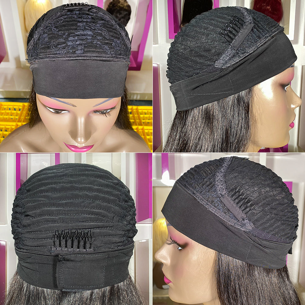 XBL Hair 250% Density Glueless Straight Hair Headband Wig Human Hair Wig For Black Women