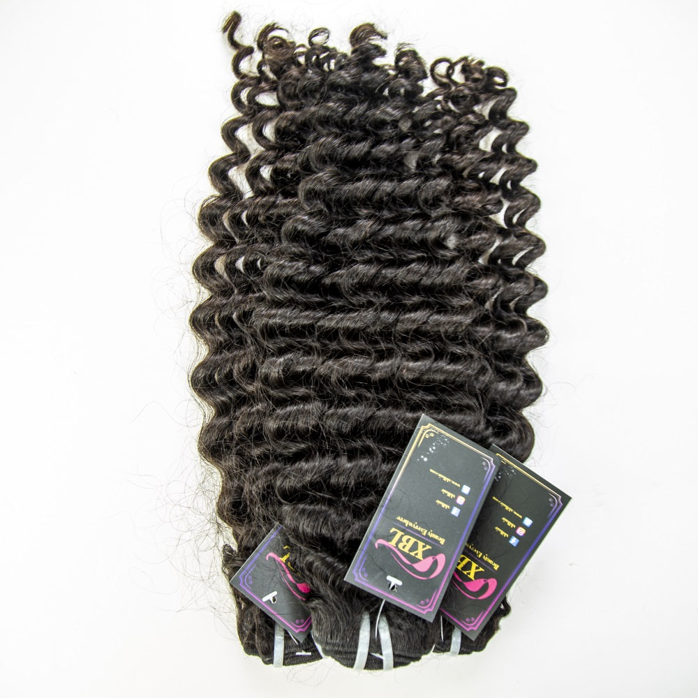 Raw hair Deep wave high quality Wholesale raw hair 3pcs-70pcs
