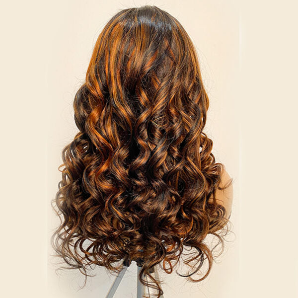 Loose Wave Highlight 1b/30 Lace Frontal Wigs
