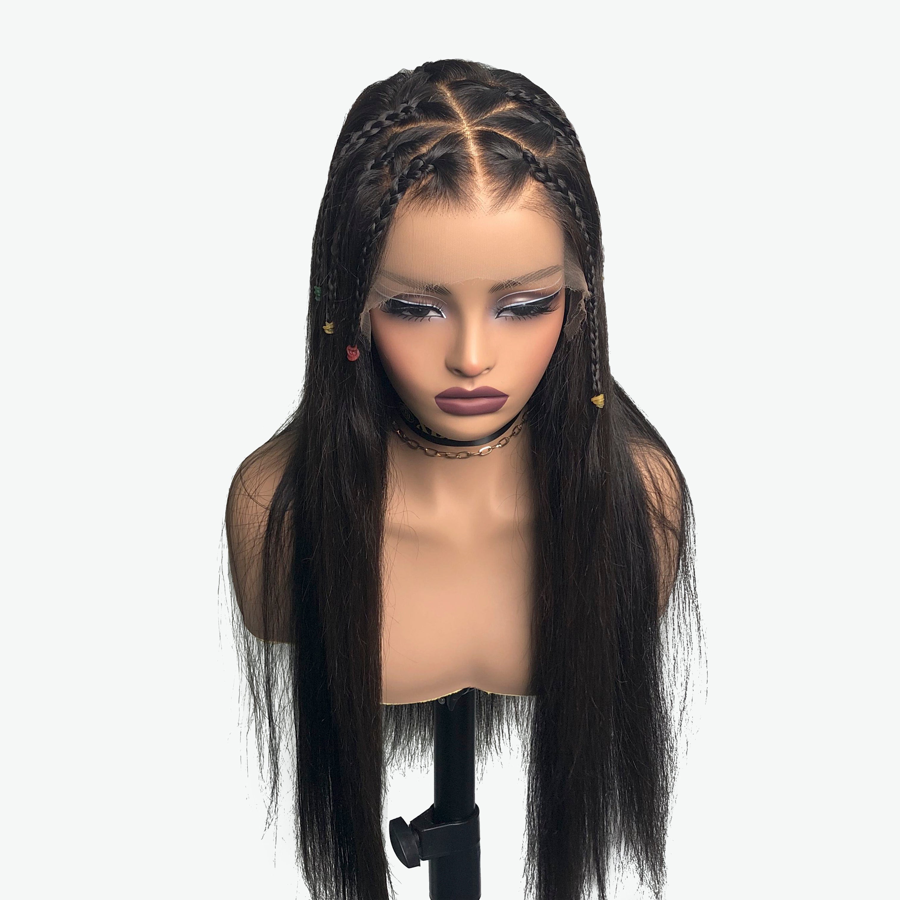 XBL Hair Miss Flawless Ohno Knots Straight Wig 5x9 HD Lace 100% Human Hair Wig