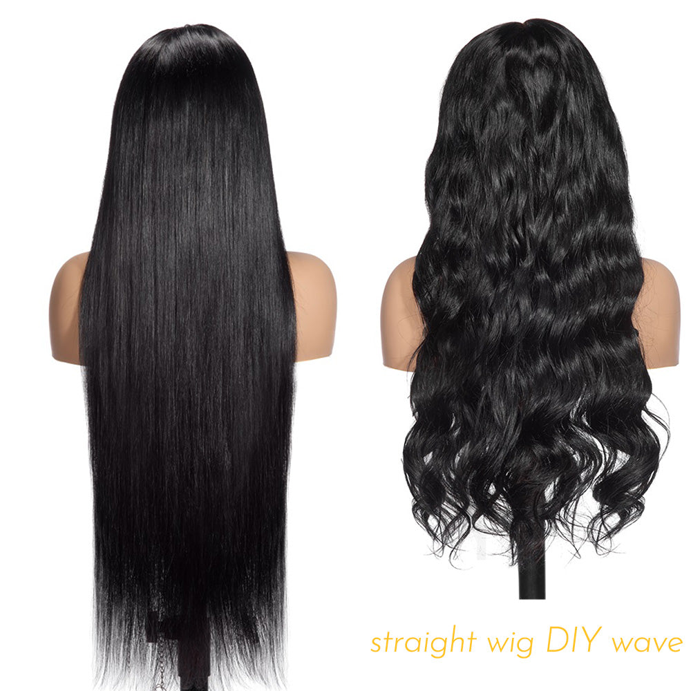 XBL Hair 3D Fitted Wig Straight DIY Wave 13x6 HD Lace Frontal Small Cap Fit Your Forehead Snugly Wig with Baby Hair