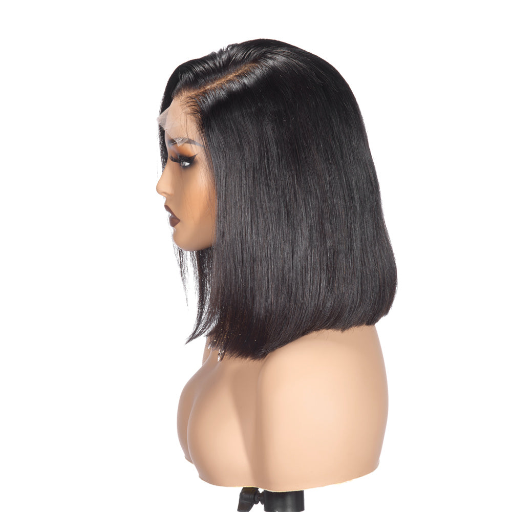 LA Warehouse Shipping XBL Hair Bob Wig 5x5 HD Lace Straight Short Wig Human Hair Bob Wig With C-part