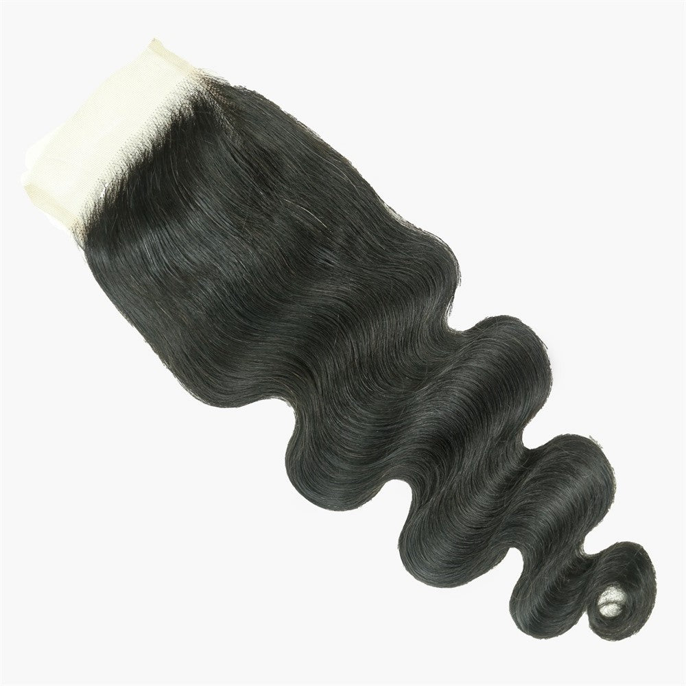 XBL Hair 4x4 Transparent Lace Cloure Body Wave Small Knots Free Part